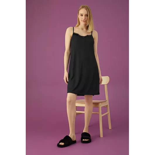 Ночнушка Eliz Homewear, Цвет: Черный, Размер: M, изображение 2
