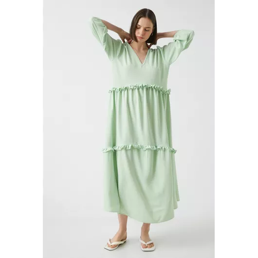 Платье Koton, Цвет: Зеленый, Размер: 38, изображение 3