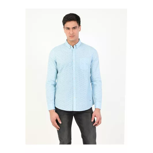 Рубашка Colin's, Цвет: Голубой, Размер: 2XL, изображение 3