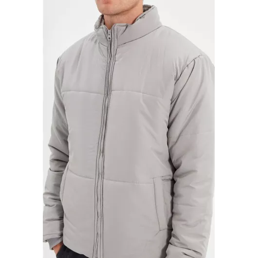 Куртка TRENDYOL MAN, Цвет: Серый, Размер: L, изображение 4