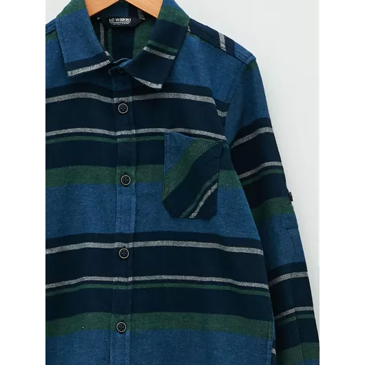 Рубашка LC Waikiki, Цвет: Темно-синий, Размер: 13-14 лет, изображение 6