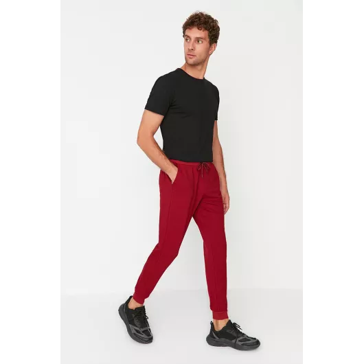 Спортивные штаны TRENDYOL MAN, Цвет: Бордовый, Размер: M, изображение 3