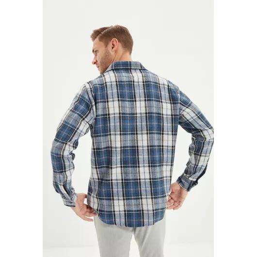 Рубашка TRENDYOL MAN, Цвет: Синий, Размер: S, изображение 5
