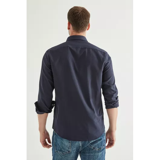 Рубашка D'S Damat, Цвет: Темно-синий, Размер: 2XL, изображение 4