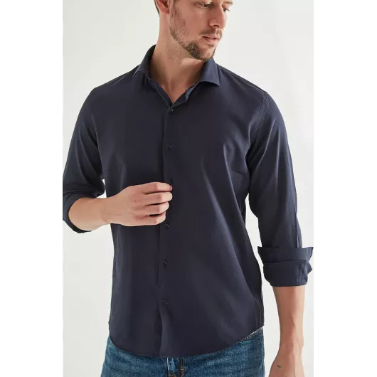 Рубашка D'S Damat, Цвет: Темно-синий, Размер: S, изображение 2