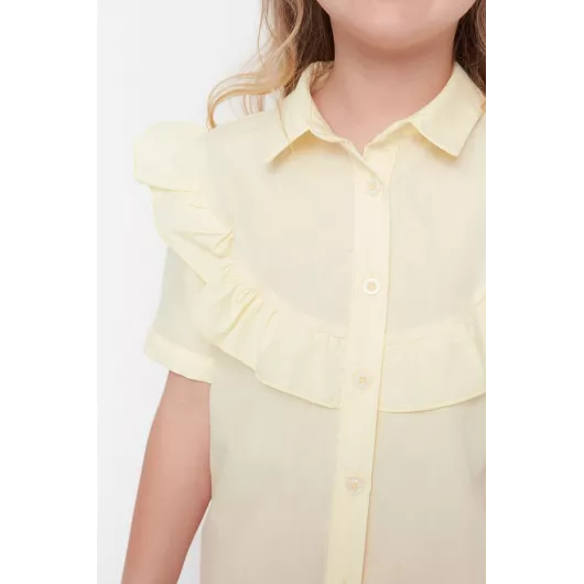 Рубашка TRENDYOLKIDS, Цвет: Желтый, Размер: 6-7 лет, изображение 4