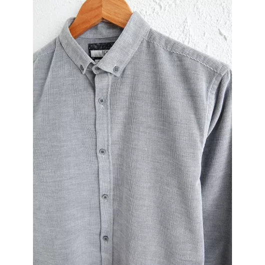Рубашка LC Waikiki, Цвет: Серый, Размер: XS, изображение 3