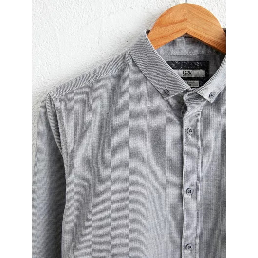 Рубашка LC Waikiki, Цвет: Серый, Размер: XS, изображение 4