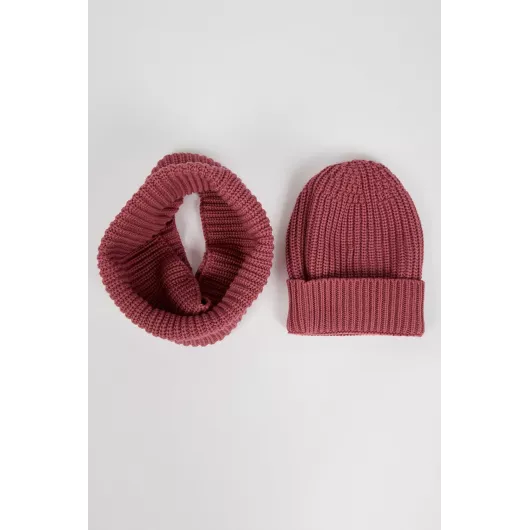 Hat and snood DeFacto, Color: Pink, Size: STD