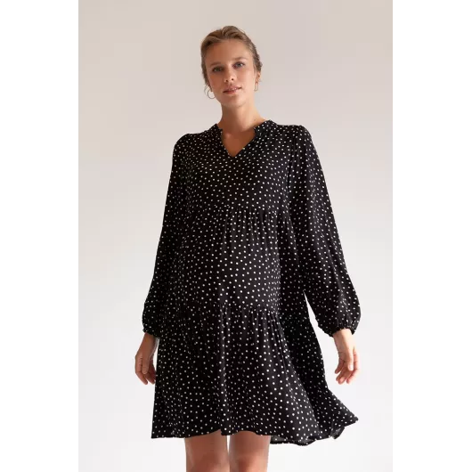 Платье для беременных DeFacto, Цвет: Черный, Размер: 38, изображение 4