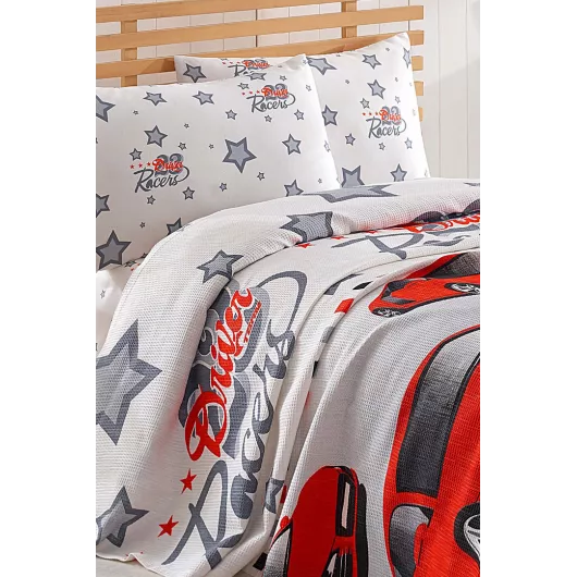 Комплект для кровати Ev & Ev Home, Цвет: Красный, Размер: 160х235 см, изображение 2