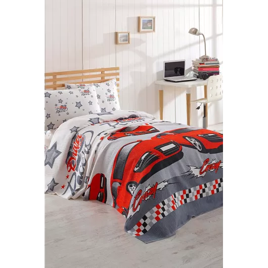 Комплект для кровати Ev & Ev Home, Цвет: Красный, Размер: 160х235 см