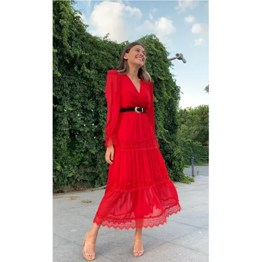 Платье Sems Fashion, Цвет: Красный, Размер: S, изображение 2
