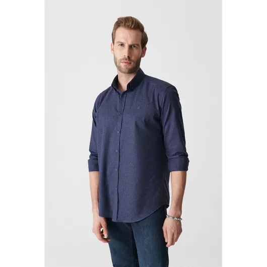 Рубашка AVVA, Цвет: Темно-синий, Размер: L, изображение 4