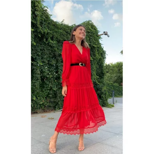Платье Sems Fashion, Цвет: Красный, Размер: M, изображение 2