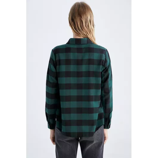 Рубашка DeFacto, Цвет: Зеленый, Размер: XL, изображение 5