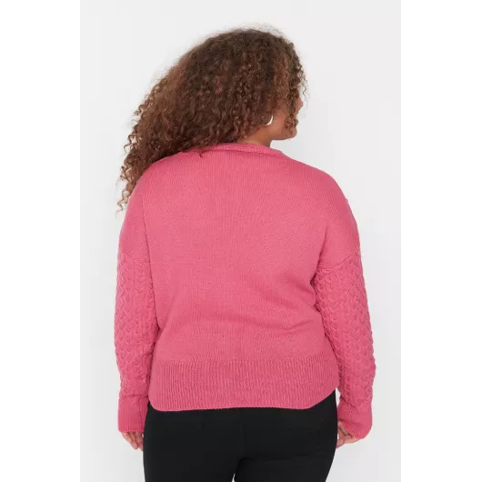 Кардиган Trendyol Curve, Цвет: Розовый, Размер: XL, изображение 4