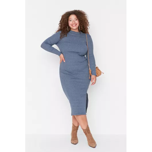 Платье Trendyol Curve, Цвет: Синий, Размер: XL, изображение 2