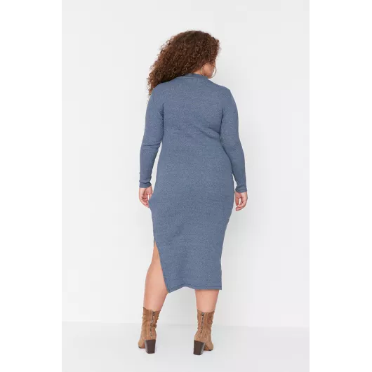 Платье Trendyol Curve, Цвет: Синий, Размер: XL, изображение 5
