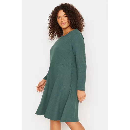 Платье Trendyol Curve, Цвет: Зеленый, Размер: 3XL, изображение 2