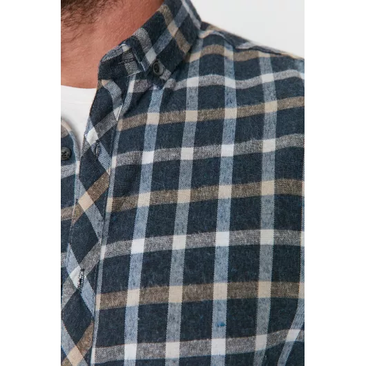 Рубашка TRENDYOL MAN, Цвет: Темно-синий, Размер: M, изображение 3