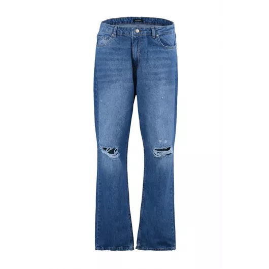 Jeans Trendyol Curve, Reňk: Gök, Ölçeg: 3XL, 5 image