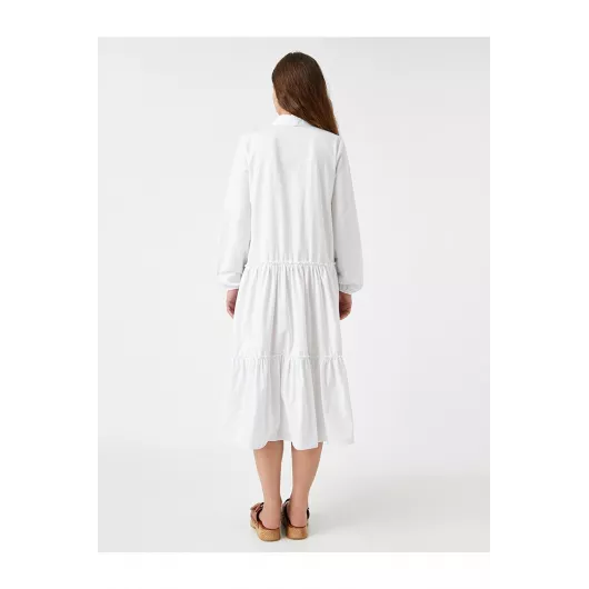 Платье Koton, Цвет: Белый, Размер: 34, изображение 4