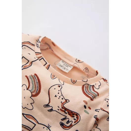 Пижамный комплект DeFacto, Цвет: Оранжевый, Размер: 9-12 мес., изображение 3