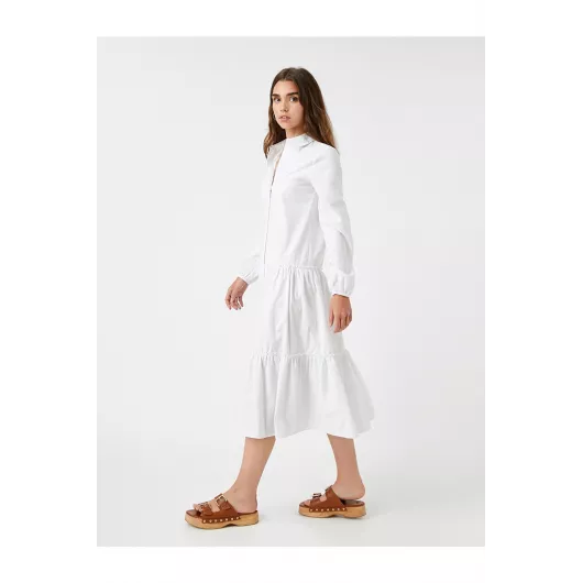 Платье Koton, Цвет: Белый, Размер: 34, изображение 2