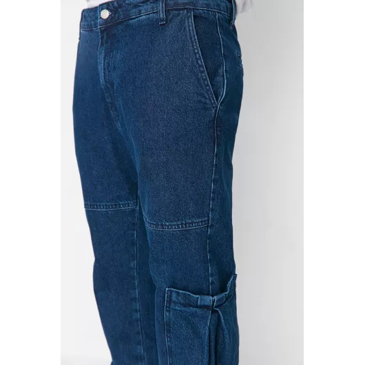 Jeans TRENDYOL MAN, Reňk: Goýy gök, Ölçeg: 31, 5 image