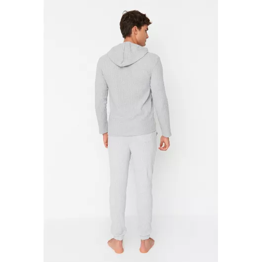 Пижамный комплект TRENDYOL MAN, Цвет: Серый, Размер: L, изображение 5