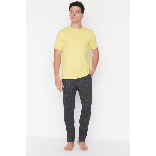 Пижамный комплект TRENDYOL MAN, Цвет: Желтый, Размер: M