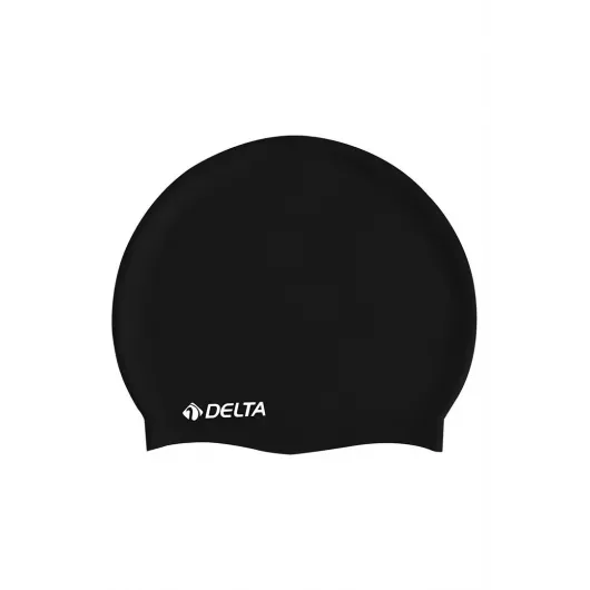 Силиконовая шапочка для плавания Delta, Цвет: Черный, Размер: STD