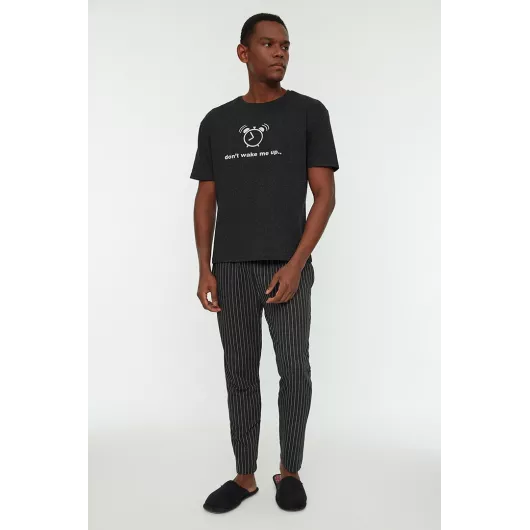 Пижамный комплект TRENDYOL MAN, Цвет: Черный, Размер: M, изображение 3