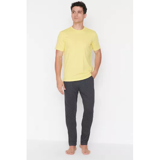 Пижамный комплект TRENDYOL MAN, Цвет: Желтый, Размер: S
