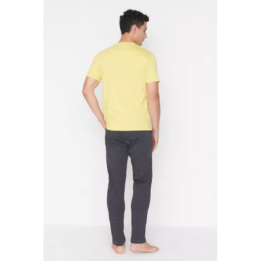 Пижамный комплект TRENDYOL MAN, Цвет: Желтый, Размер: S, изображение 5