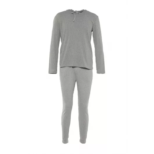 Пижамный комплект TRENDYOL MAN, Цвет: Серый, Размер: L, изображение 6