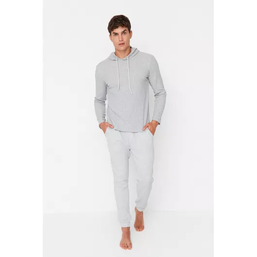 Пижамный комплект TRENDYOL MAN, Цвет: Серый, Размер: S