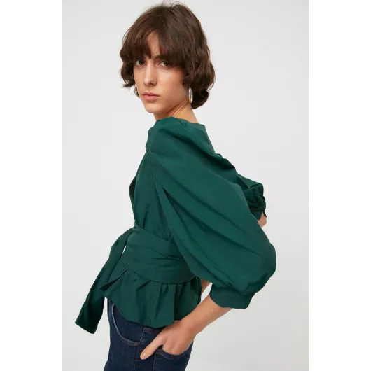 Блузка TRENDYOLMILLA, Цвет: Зеленый, Размер: 36, изображение 3