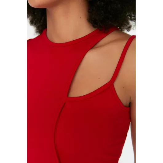 Блузка TRENDYOLMILLA, Цвет: Красный, Размер: M, изображение 4