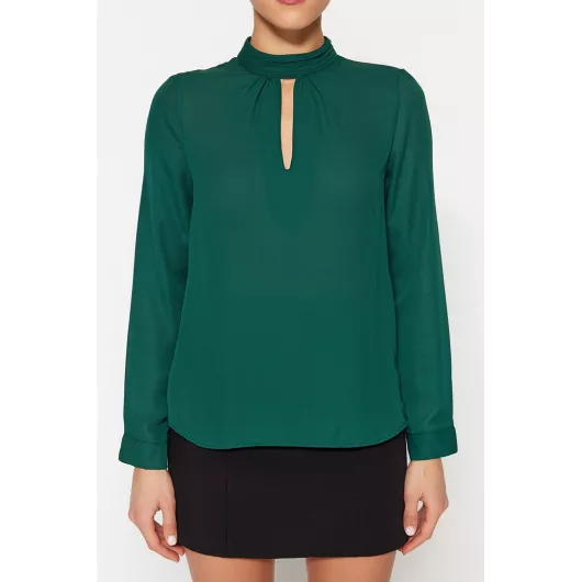 Блузка TRENDYOLMILLA, Цвет: Зеленый, Размер: 40, изображение 4
