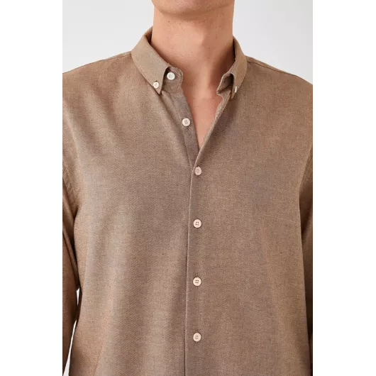Рубашка Koton, Цвет: Коричневый, Размер: L, изображение 6