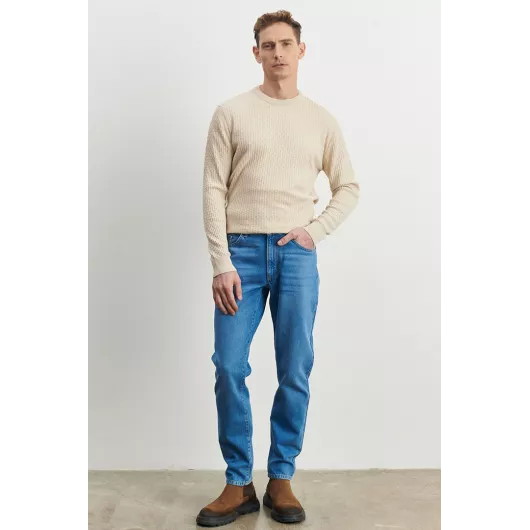 Jeans ALTINYILDIZ CLASSICS, Reňk: Gök, Ölçeg: 34, 3 image