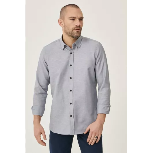 Рубашка ALTINYILDIZ CLASSICS, Цвет: Серый, Размер: M