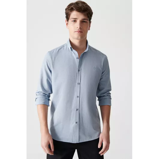 Рубашка AVVA, Цвет: Голубой, Размер: XL, изображение 5