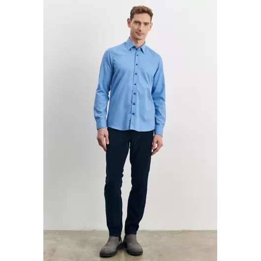 Рубашка ALTINYILDIZ CLASSICS, Цвет: Голубой, Размер: 2XL, изображение 2