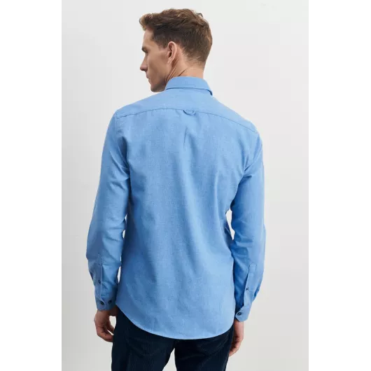 Рубашка ALTINYILDIZ CLASSICS, Цвет: Голубой, Размер: 2XL, изображение 4