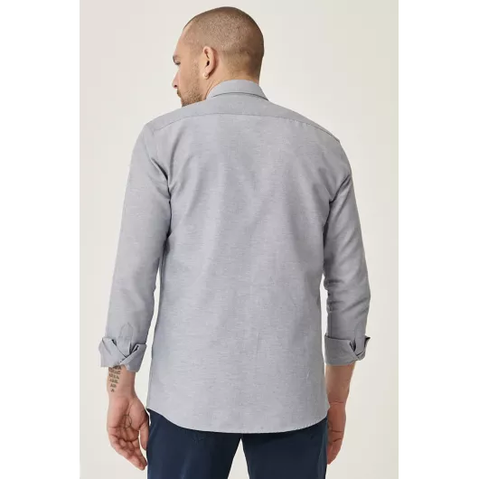 Рубашка ALTINYILDIZ CLASSICS, Цвет: Серый, Размер: XL, изображение 5