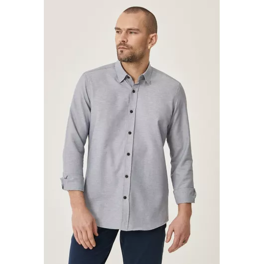 Рубашка ALTINYILDIZ CLASSICS, Цвет: Серый, Размер: XL, изображение 2