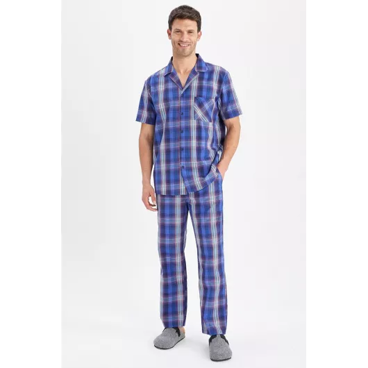 Пижамный комплект DeFacto, Цвет: Темно-синий, Размер: L, изображение 2